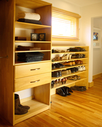 Closet Organizers - Solid Wood - Maple Spice