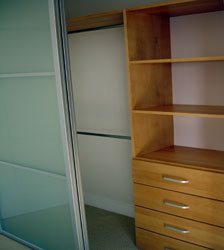 Reach In Closet Organizer with Drawers