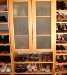 Walk In Closet Organizer Shoe Rack Setup